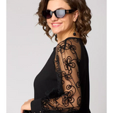 Svetlana | Κλασικό φόρεμα με δαντελένια μανίκια