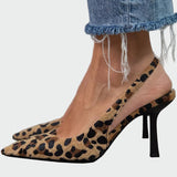 Άννα Κομψές Slingback Γόβες Υψηλού Τακουνιού