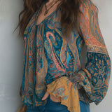 Sara™ | Bluza sa karnerima na rukavima