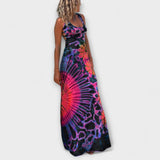 Ρόνια - La Bamba Tie-Dye Print Maxi Φόρεμα