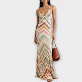 Remi - Maxi φόρεμα με πολύχρωμο σχέδιο ριγέ από την Missoni