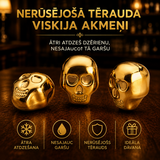 Luksuzni set kockica leda za sambuku u obliku lobanje