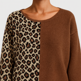 Marina - Ležeran kardigan sa leopard dezenom