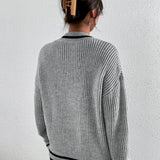 Marina | Prugasti pleteni džemper vafl-teksture