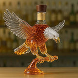 Μπουκάλι κρασιού με σχέδιο αετού και λευκή κεφαλή