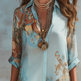 Barokna elegantna bluza RoFlow letnja