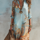 Barokna elegantna bluza RoFlow letnja